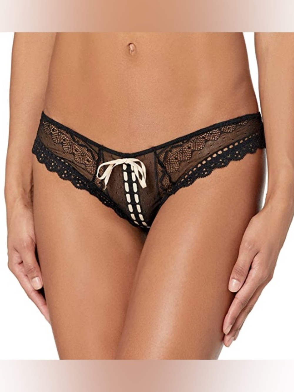 NWT EBERJEY Lace Sexy Bowed Bikini Lingerie Bottoms